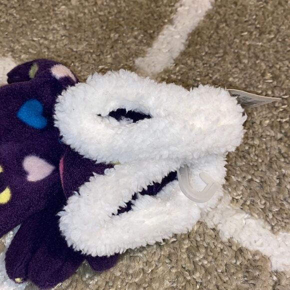 NWT Cat & Jack Girls Fleece Faux Fur Winter - Picture 5 of 6